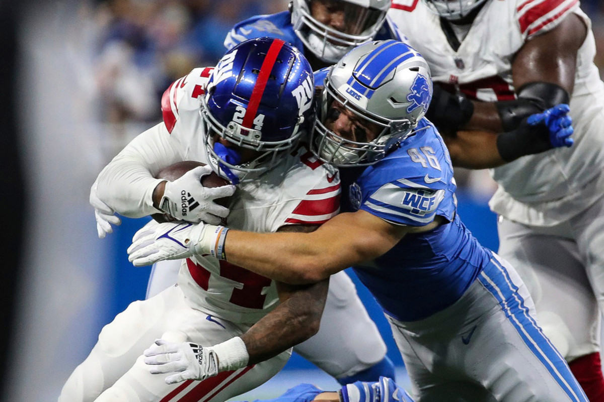 Detroit Lions linebacker Jack Campbell